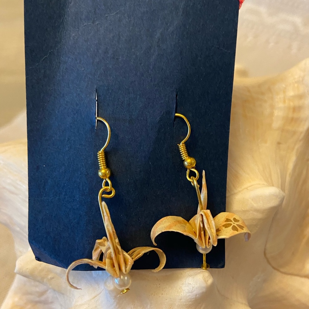Japanese origami earrings